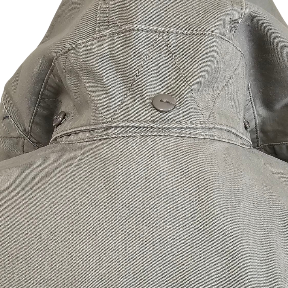 STYLE & CO Women's Army Green Utility Jacket with Removal Hood LP - Picture 3 of 7